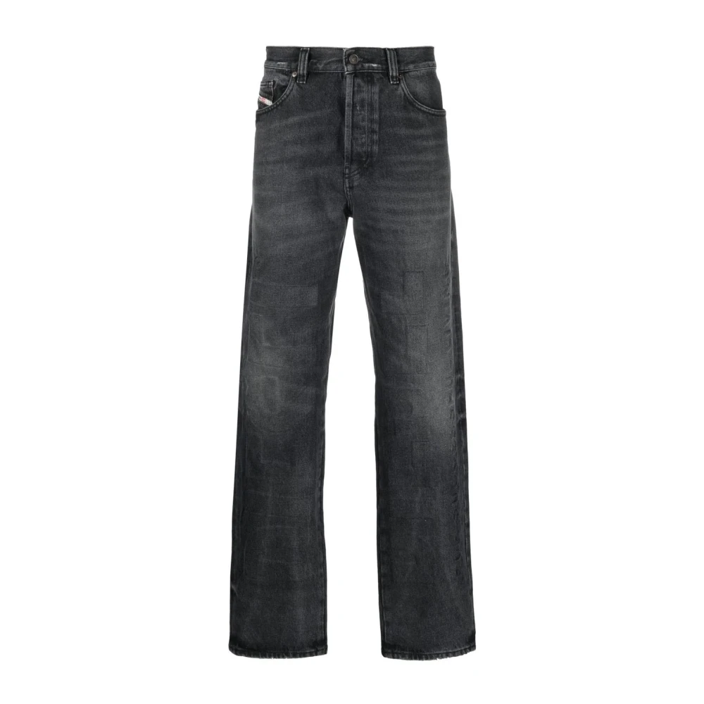 Diesel Men's Black 2010 D-Macs 007J5 Straight-Leg Jeans