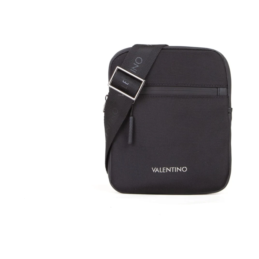 Valentino By Mario Valentino Men's Black Cross Body Messenger, One Size, Tron Shoulder Bag For