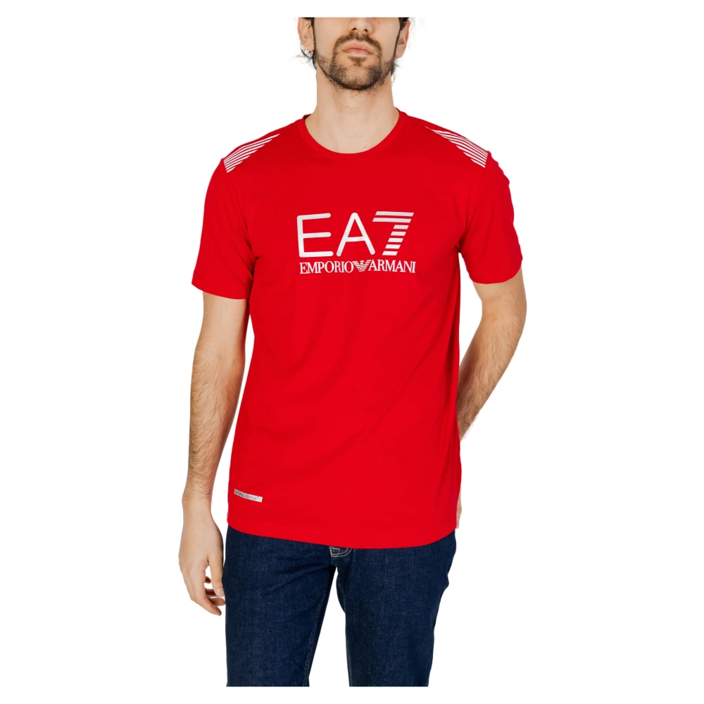 Emporio Armani EA7 Heren 3Dpt29 Pjulz T-Shirt Red Heren