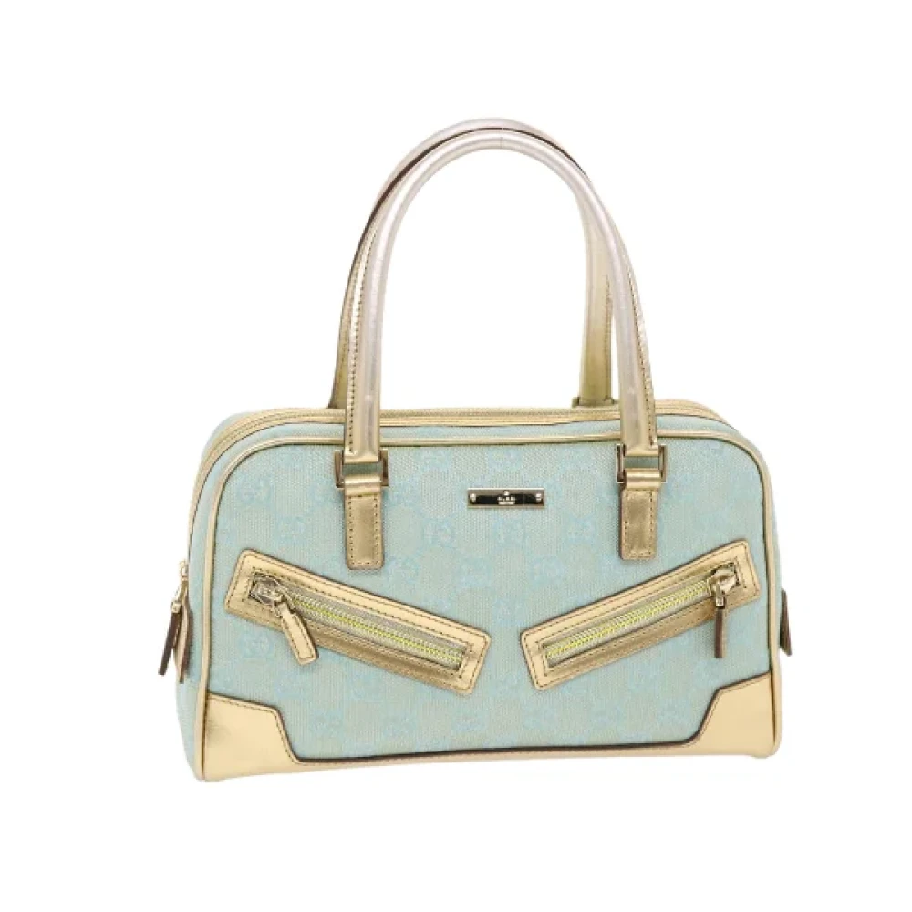 Gucci Vintage Pre-owned Leather handbags Blue Dames