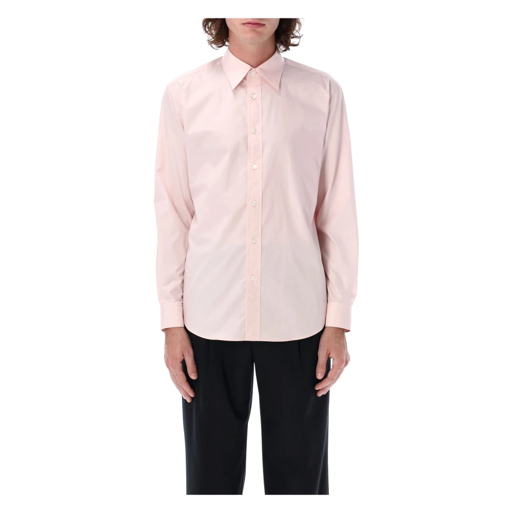 Auralee Lichtroze Oxford Overhemd Pink Heren