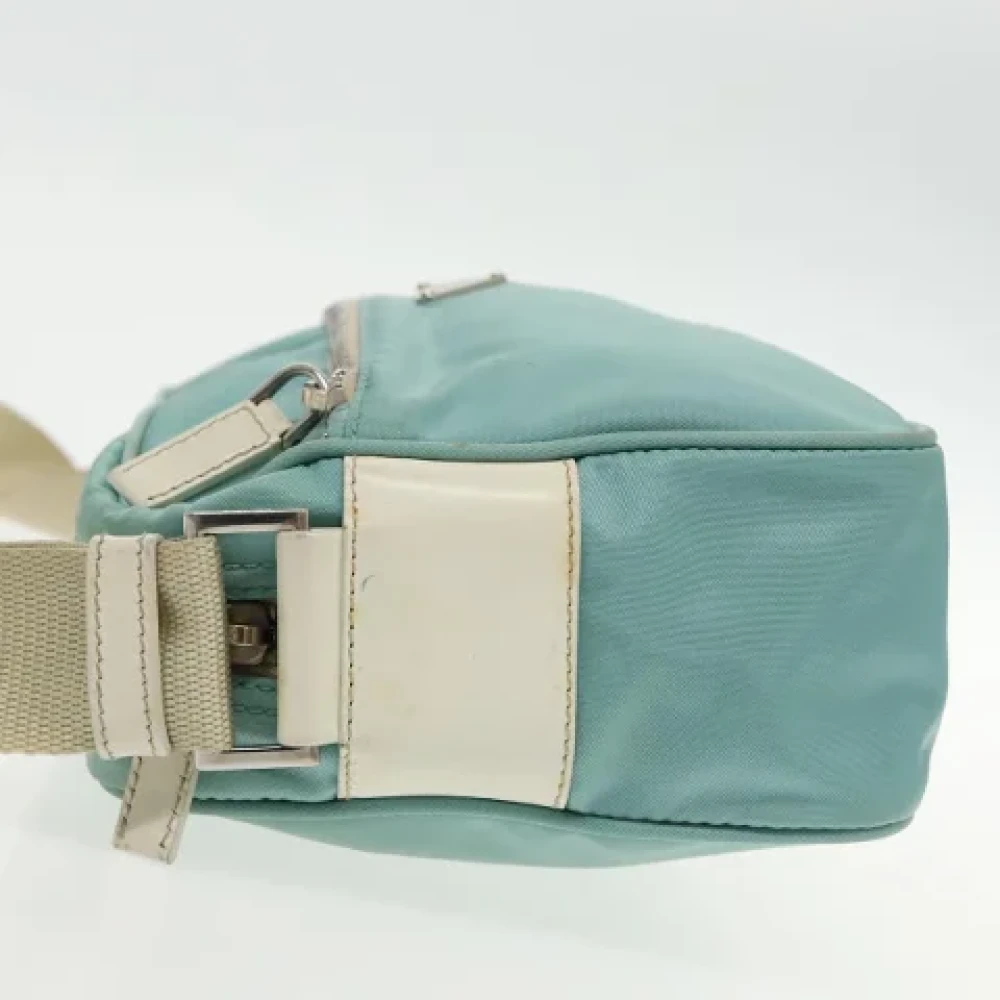 Prada Vintage Pre-owned Nylon prada-bags Blue Dames