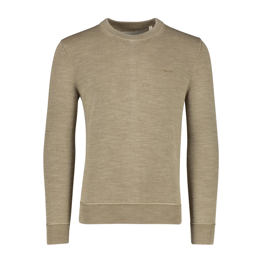 Gant Bruine Ronde Hals Trui Brown Heren