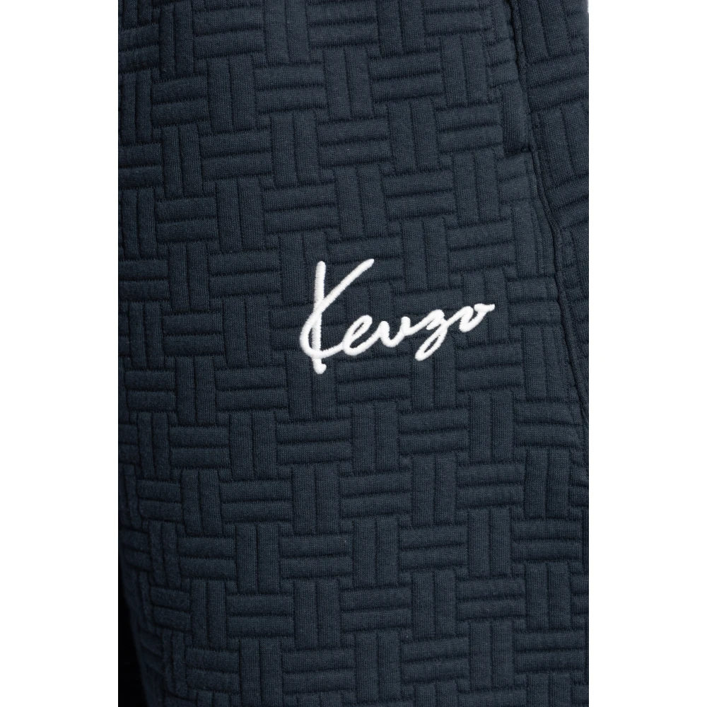 Kenzo Shorts met geborduurd logo Blue Heren