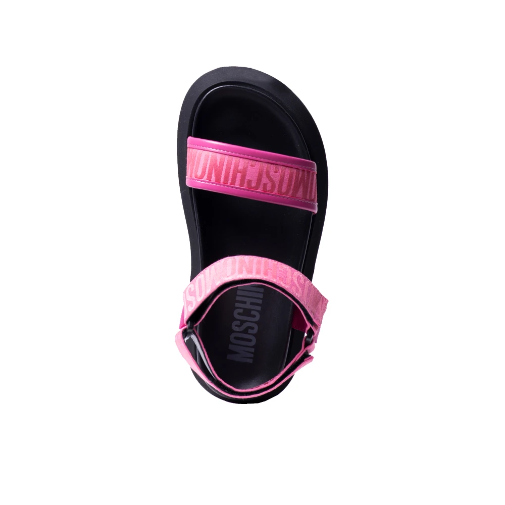 Moschino Roze Lint Sandaal Pink Dames
