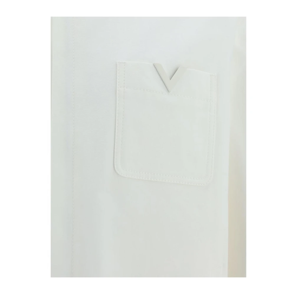 Valentino Denim jack met metallic detail White Heren