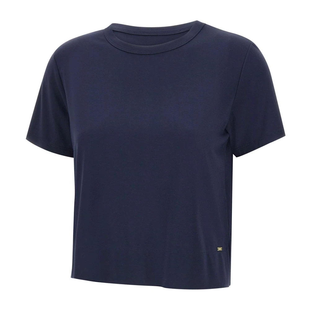 Kaos Blauwe Nacht Viscose Blend T-shirt Blue Dames