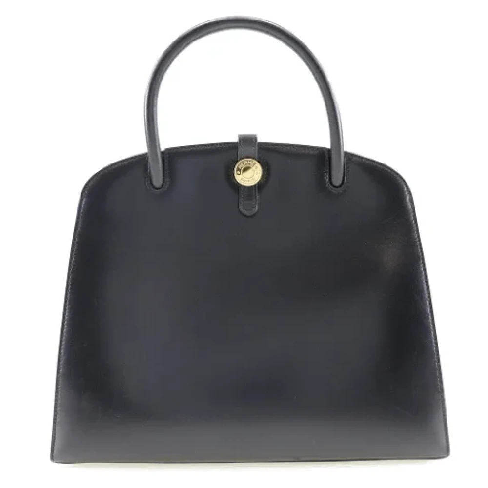 Hermès Vintage Pre-owned Leather handbags Black Dames