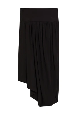 Twisted Fluid Jersey Skirt