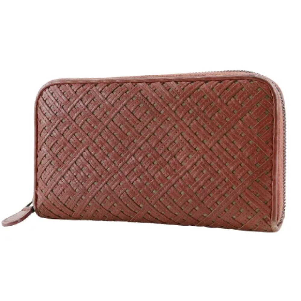 Bottega Veneta Vintage Pre-owned Leather wallets Red Dames