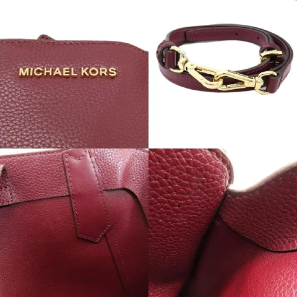 Michael Kors Pre-owned Leather handbags Red Dames