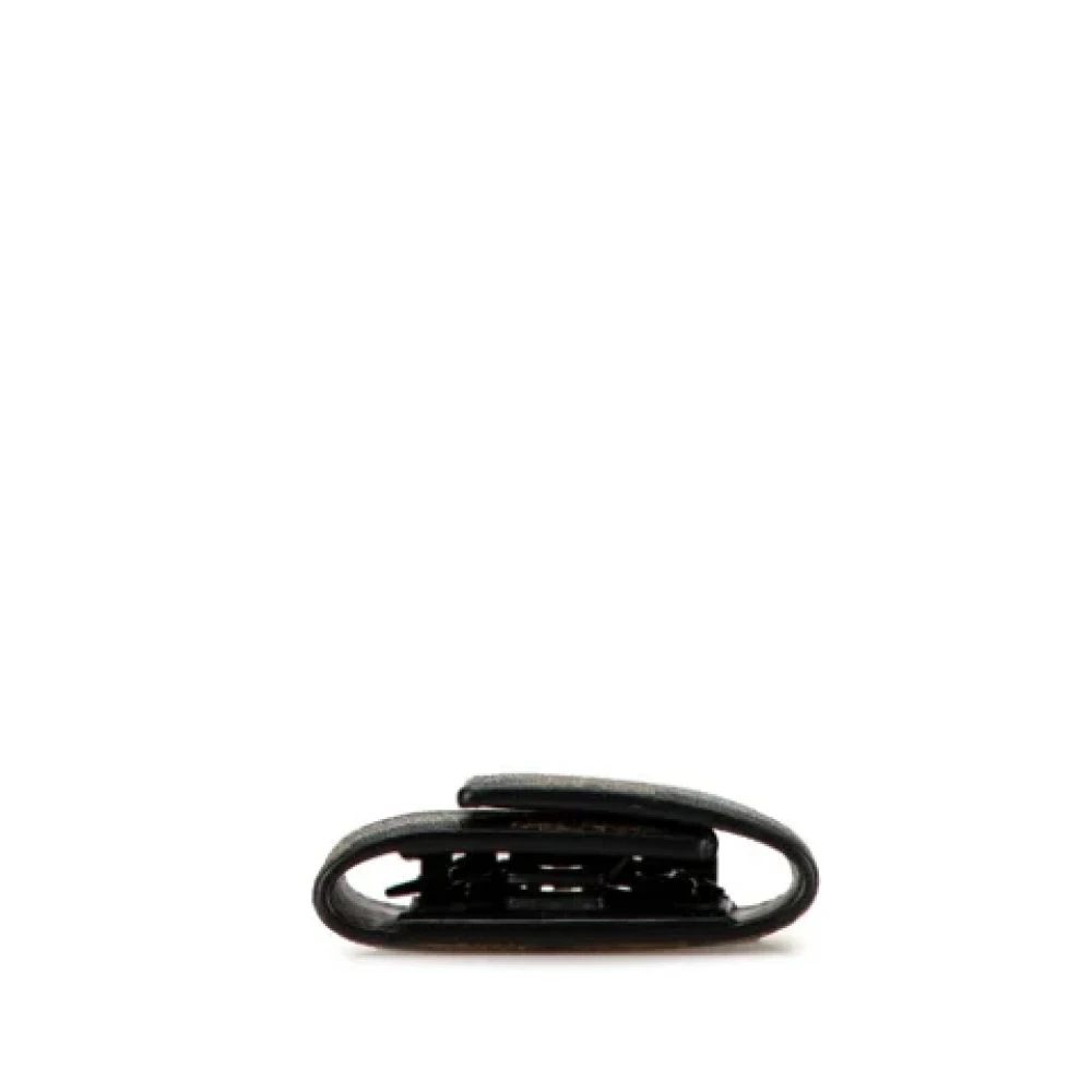 Gucci Vintage Pre-owned Leather key-holders Black Dames