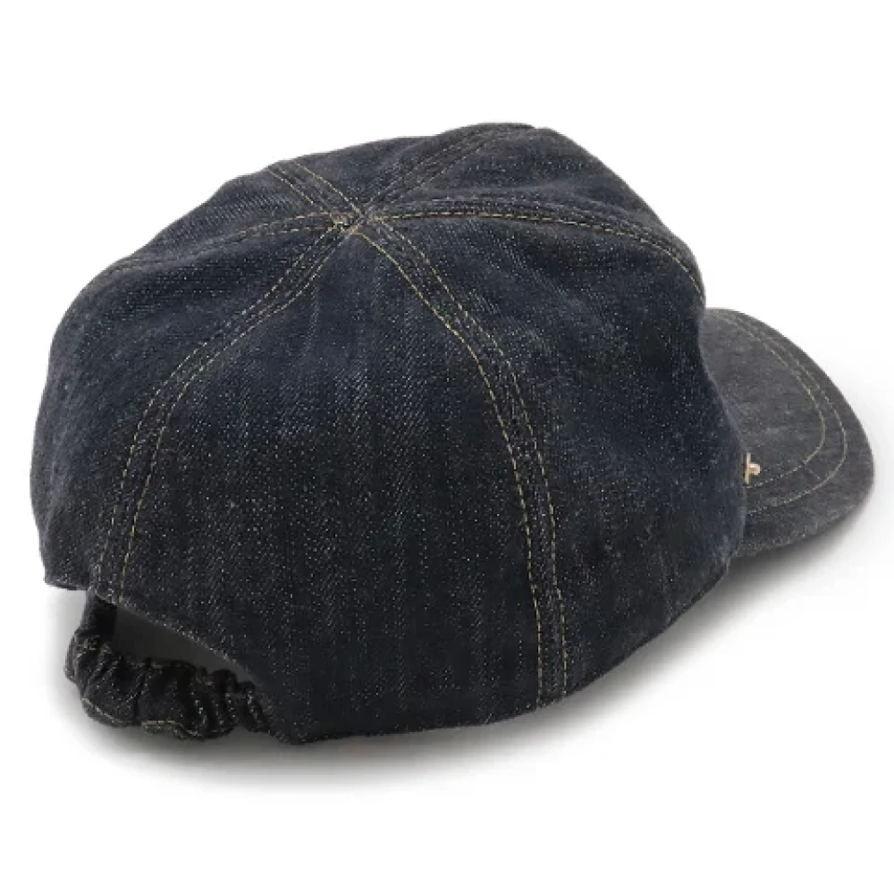 Chanel Vintage Pre-owned Denim hats Blue Dames