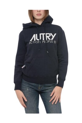 sweat-a-capuche-bleu-avec-logo-pour-femmes