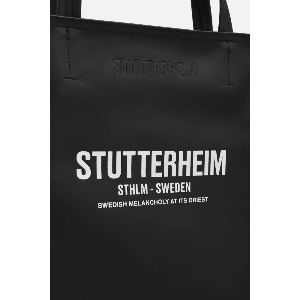 Stutterheim Slanke Waterdichte Tote Tas Black Dames