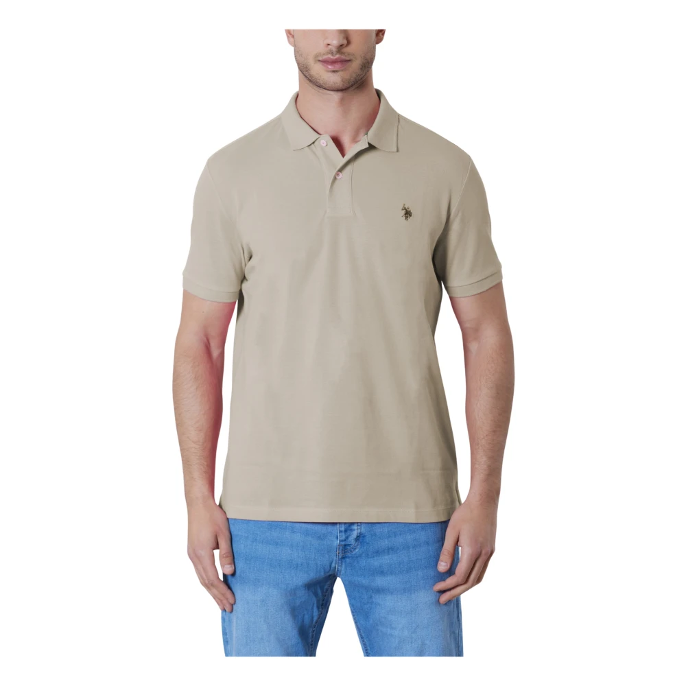 U.s. Polo Assn. Uomo Beige Top, L, New,