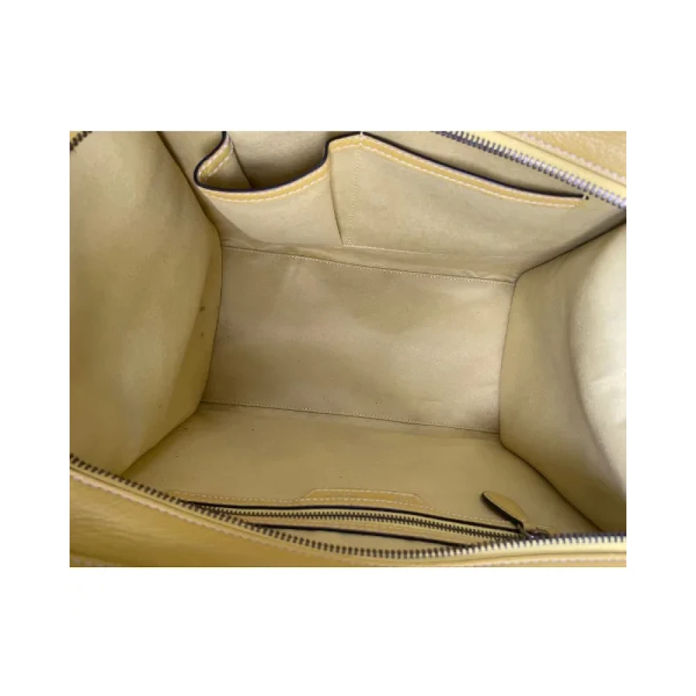 Celine Vintage Pre-owned Leather celine-bags Yellow Dames