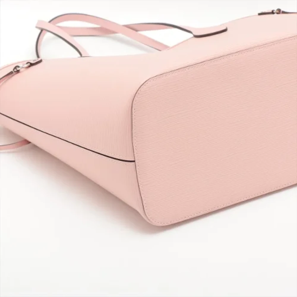 Louis Vuitton Vintage Elegante Roze Leren Neverfull MM Pink Dames