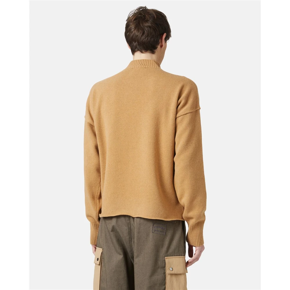Iceberg Trui met ronde hals en geborduurd logo Brown Heren