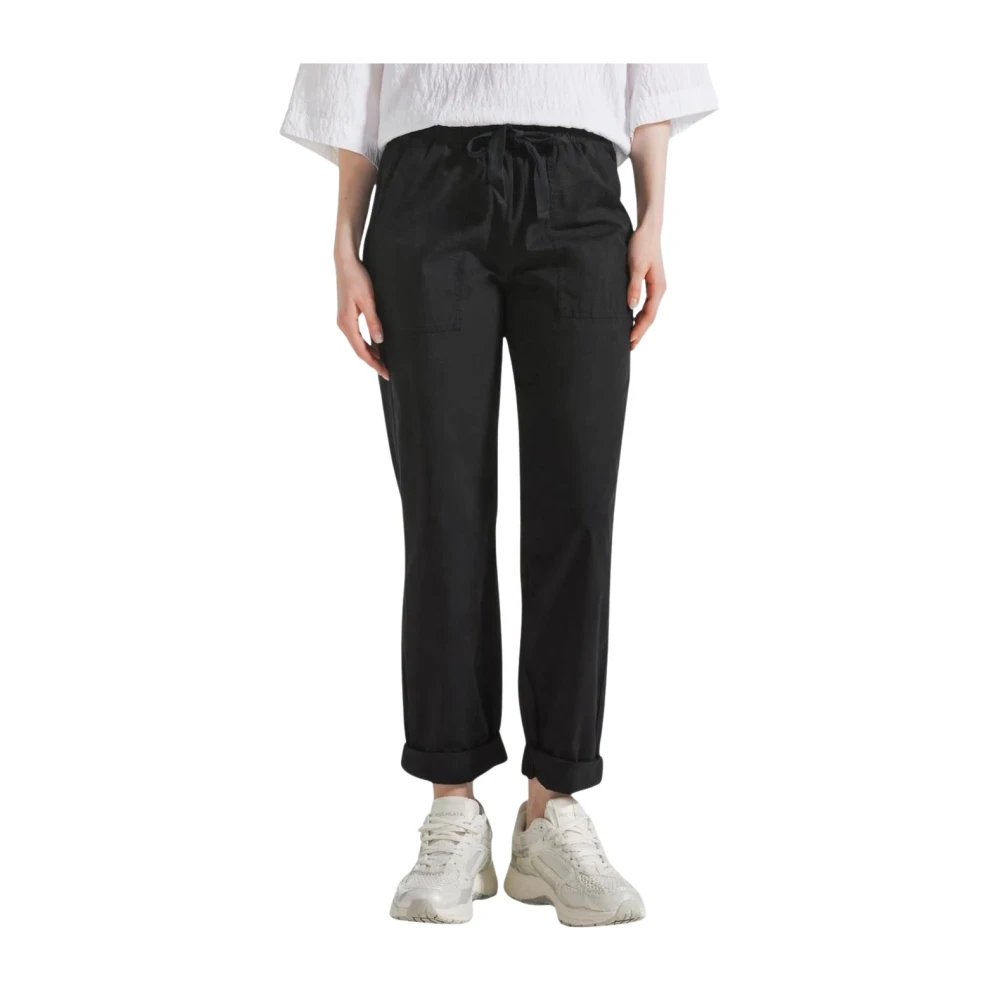 Deha Women's Black Training, Xl, Stretch Poplin Straight Trousers