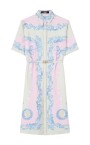 robe-chemise-multicolore-en-twill-de-soie-avec-imprime-meduse