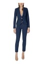 blazer-bleu-a-manches-longues-et-col-en-v