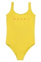 maillot-de-bain-jaune-avec-logo-pour-filles