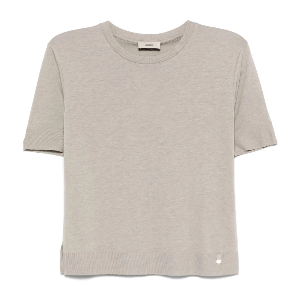 Herno - Tops > T-Shirts - Gray - Herno - Modalova