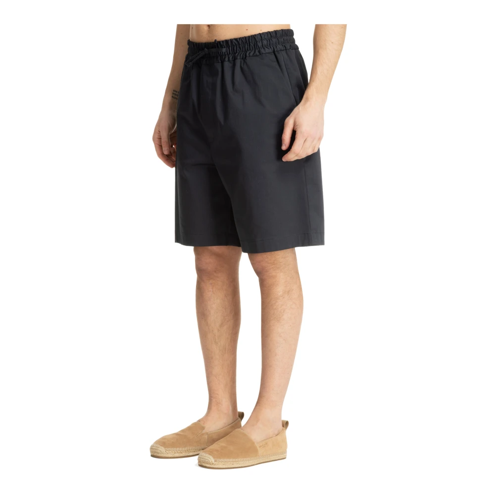 Lardini Casual Shorts met trekkoord en zakken Blue Heren