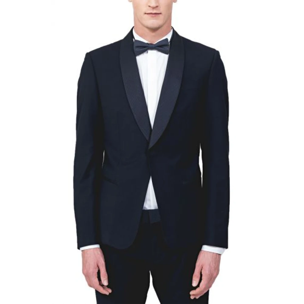 Antony Morato Stijlvolle Jas met Polyester Mix Blue Heren