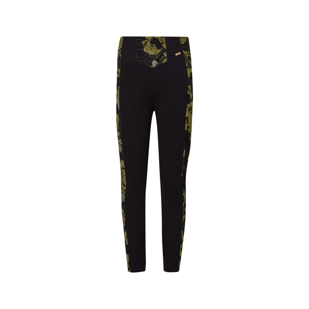 Liu Jo Bloemenprint Broek Green Dames