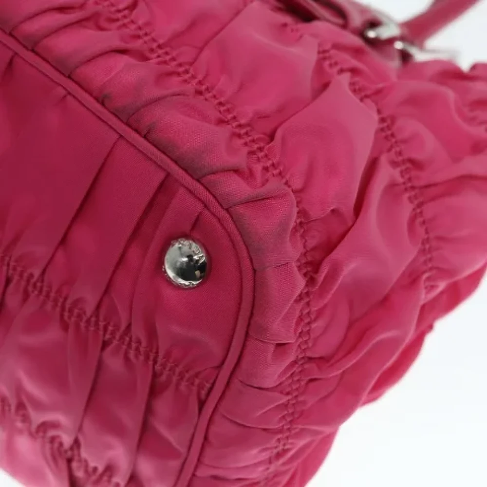 Prada Vintage Pre-owned Leather prada-bags Pink Dames