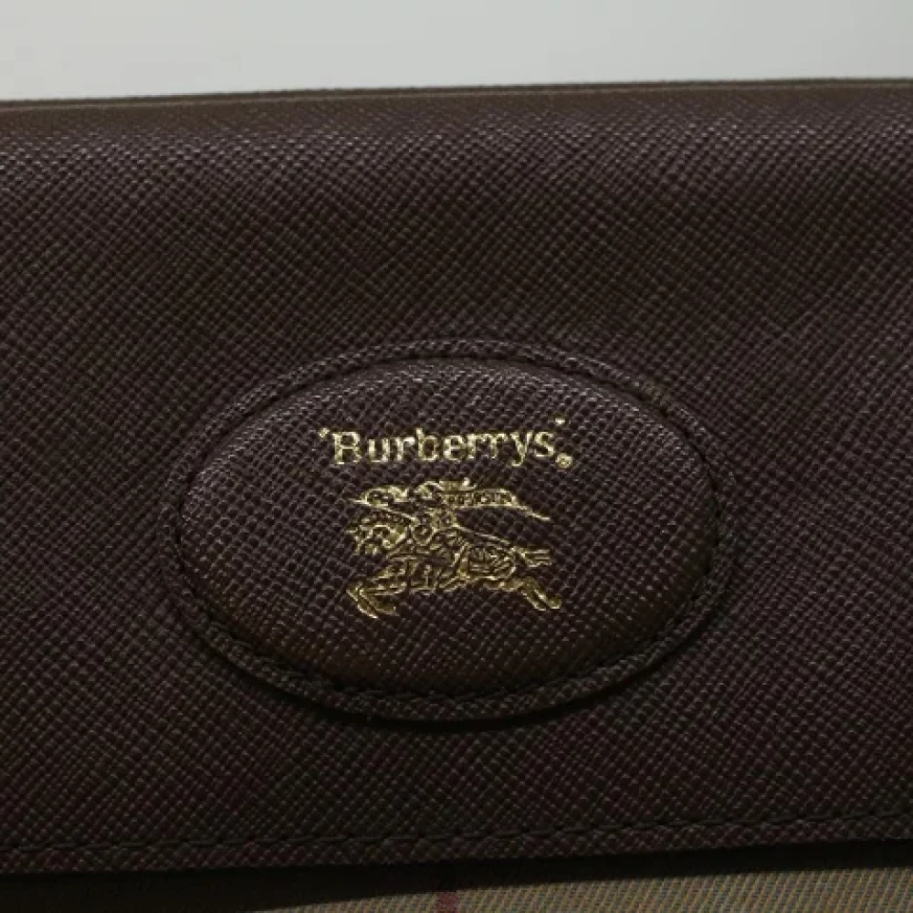 Burberry Vintage Pre-owned Canvas clutches Green Dames