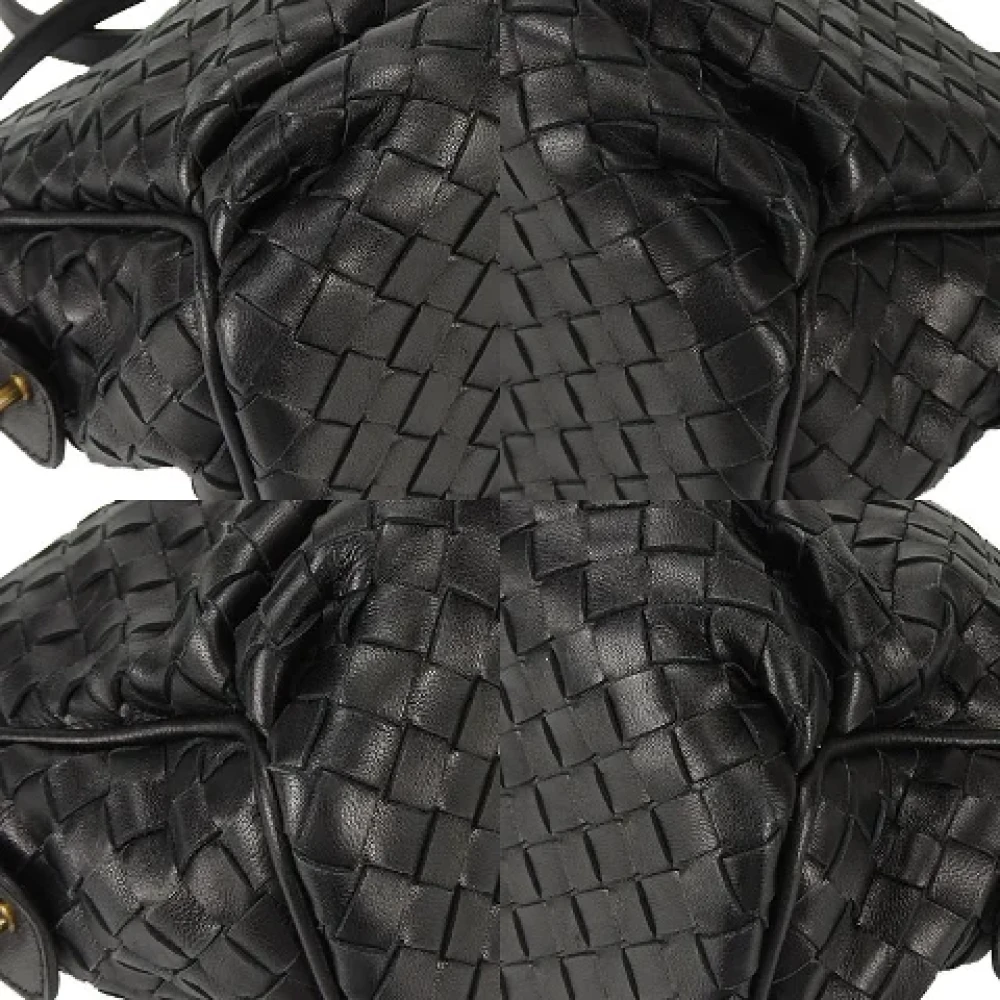 Bottega Veneta Vintage Pre-owned Leather shoulder-bags Black Dames