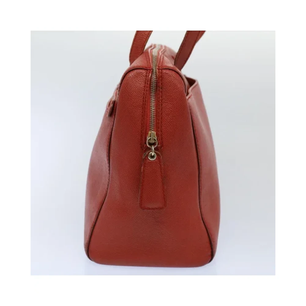 Chanel Vintage Pre-owned Leather chanel-bags Orange Dames