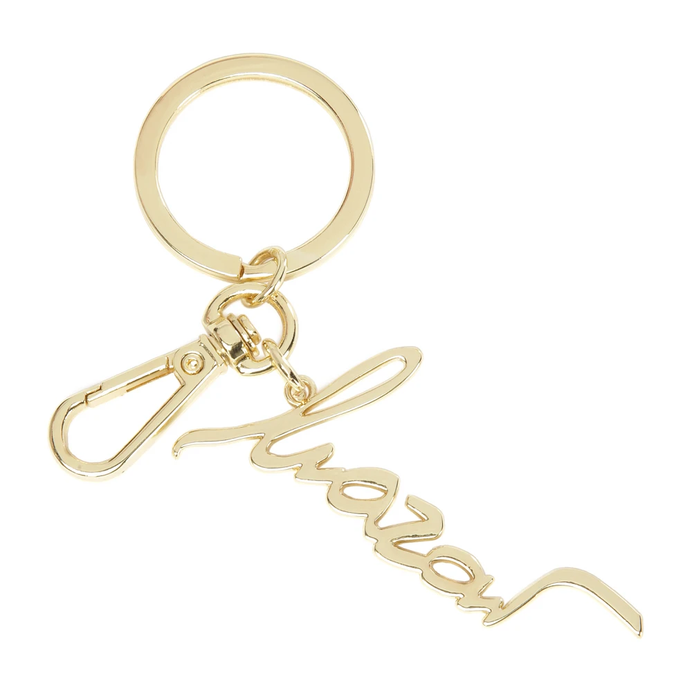 Kazar Gouden sleutelhanger met karabijnhaak en hanger Yellow Dames