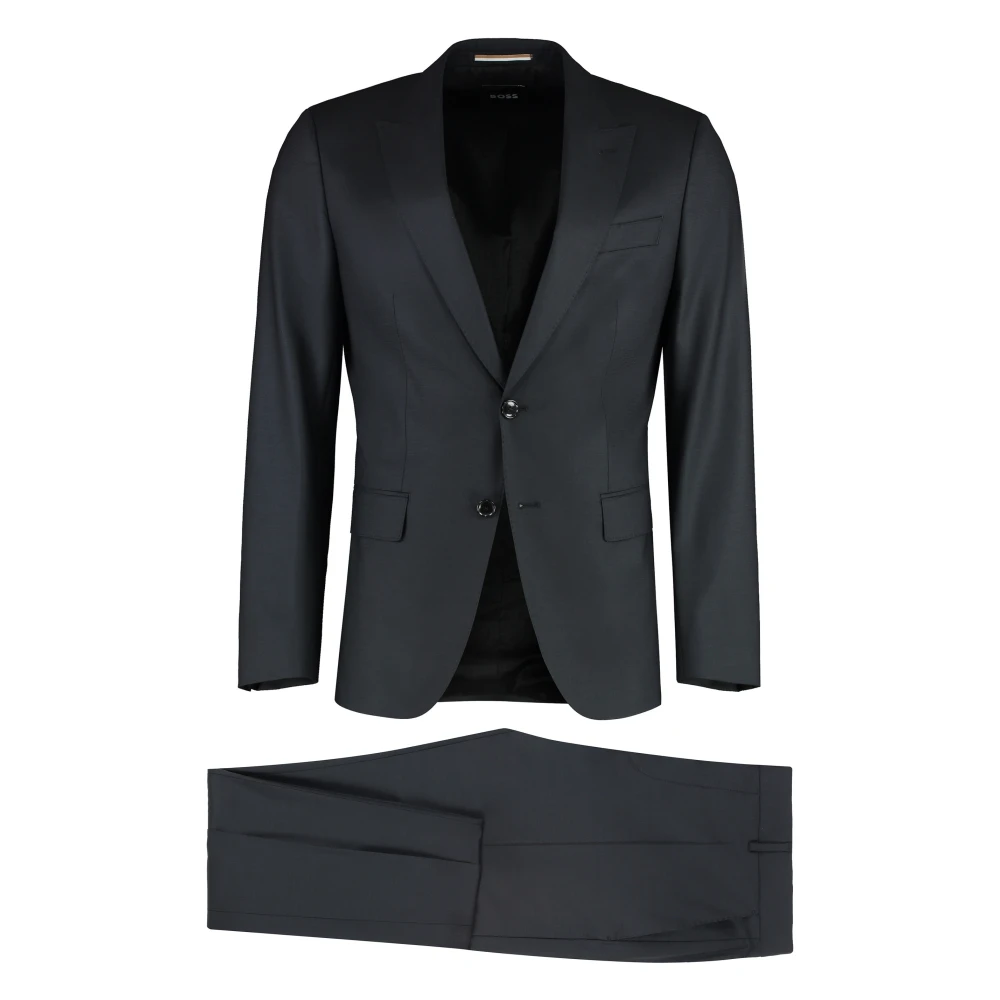 Boss Slim Fit Single-Breasted Pak Black Heren