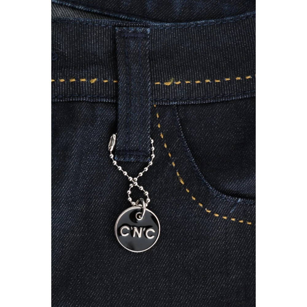 Costume National Donkerblauwe Super Slim Fit Jeans Blue Dames