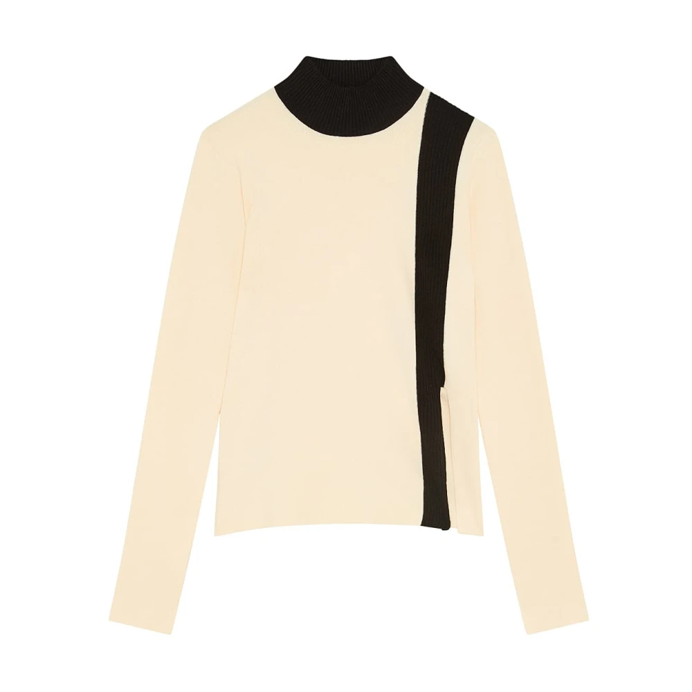 PATRIZIA PEPE Color Block Sweater Art. 2K0304K7X5 Brown Dames