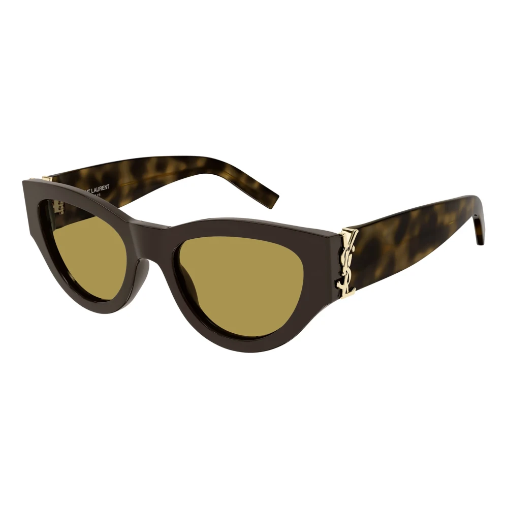 Saint Laurent Women's Brown Sunglasses, 53 Mm, Havana Sunglasses Sl M94