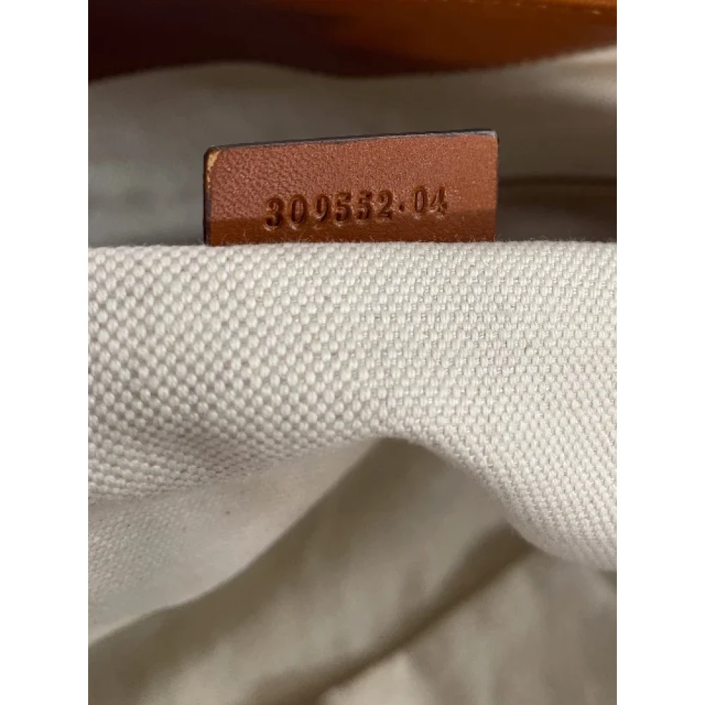 Gucci Vintage Pre-owned Leather gucci-bags Beige Dames