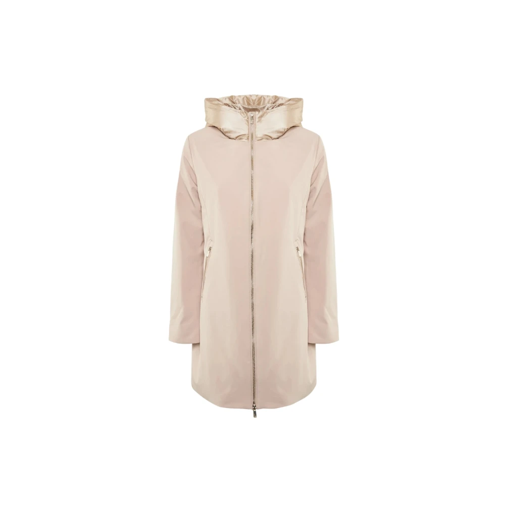 Ciesse Piumini Echte Dons Hoody Jas Beige Dames