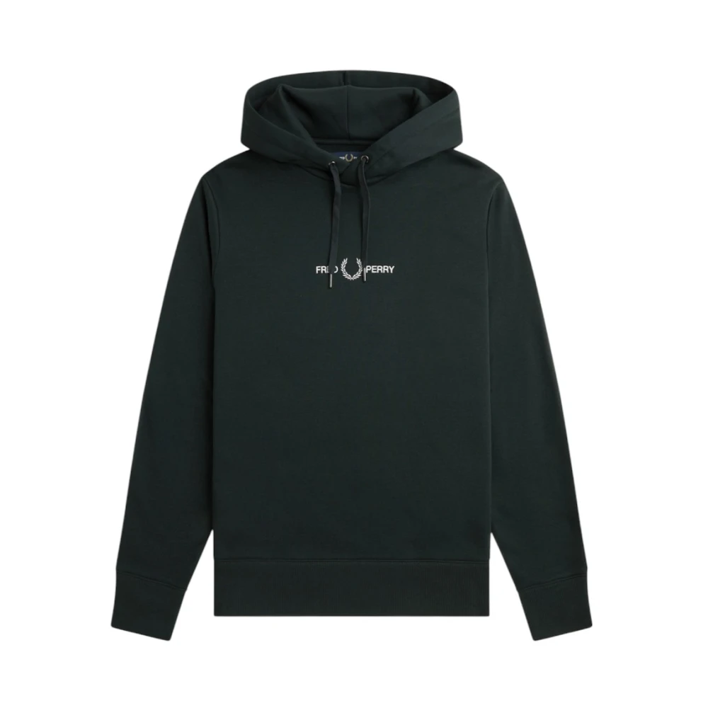 Fred Perry Stijlvolle Sweatshirt voor Mannen Green Heren