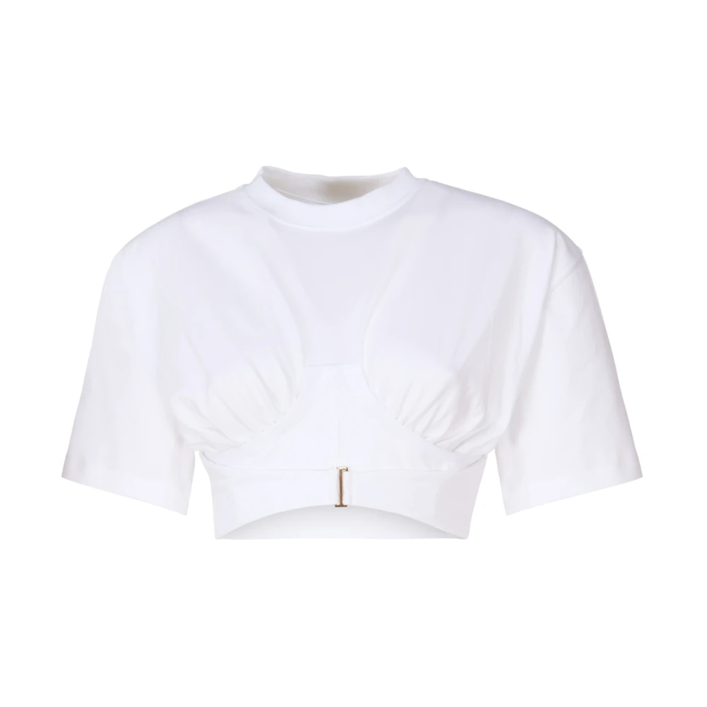 Jacquemus Witte T-shirts en Polos White Dames