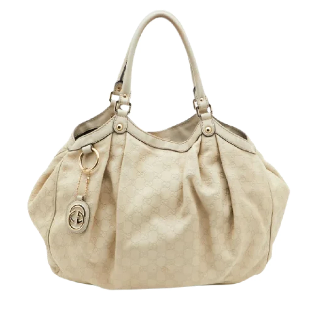 Gucci Vintage Pre-owned Canvas totes White Dames