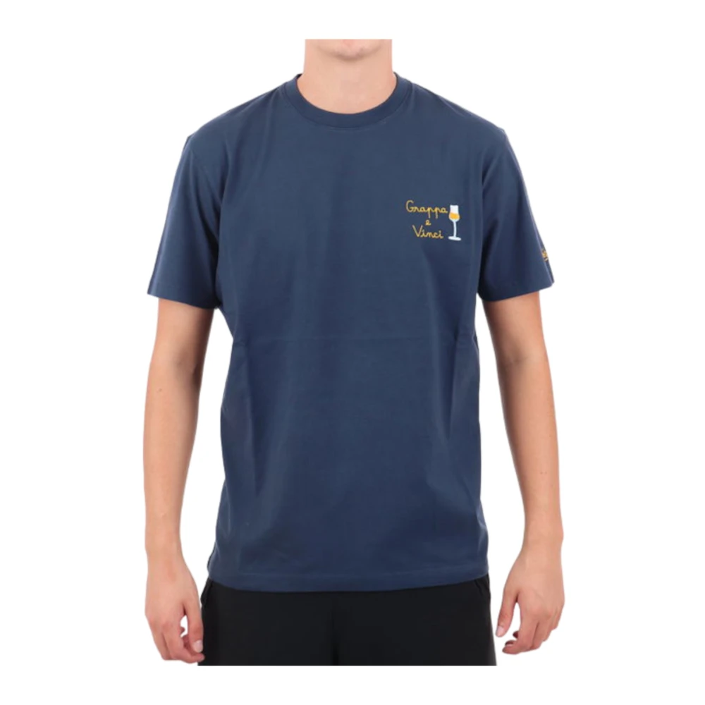 MC2 Saint Barth Stijlvolle T-shirts en Polos Blue Heren