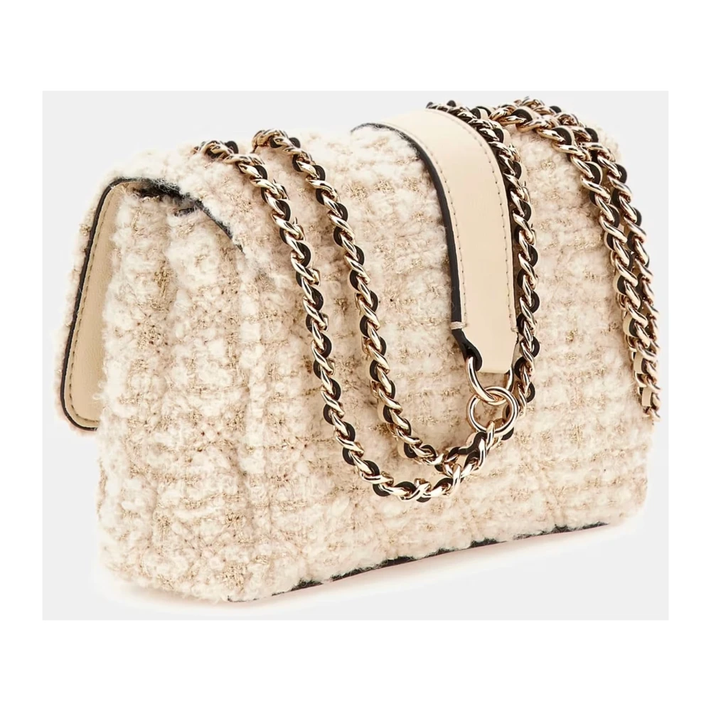 Guess Omkeerbare Schoudertas Ivoor White Dames
