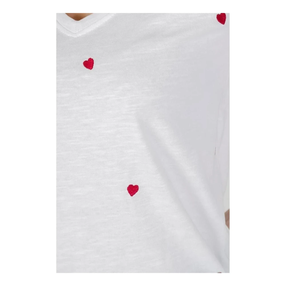 Only T-Shirts White Dames