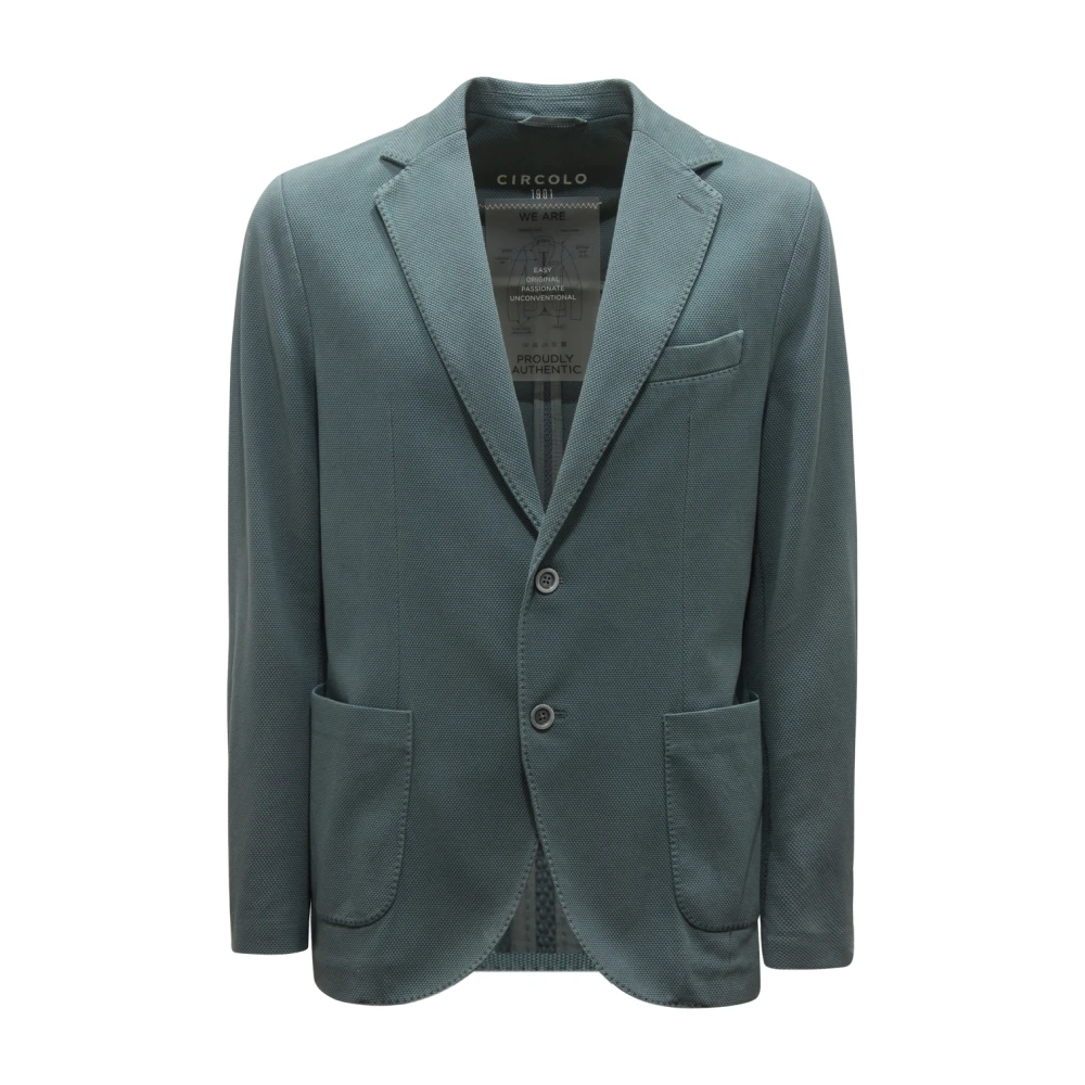 Circolo 1901 Men's Blue Giacca Oxford Jacket