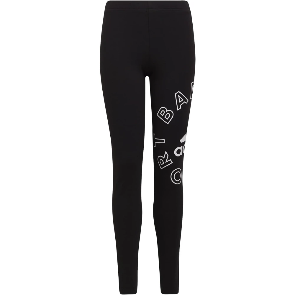 Adidas Modernt Logo Leggings för Barn Black, Flicka